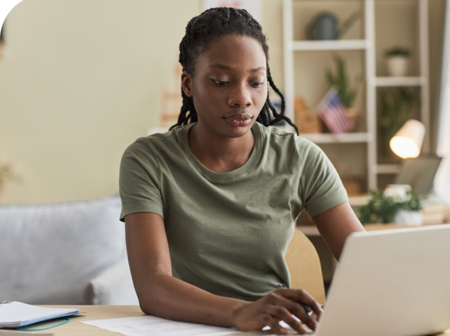 Military Women on Laptop